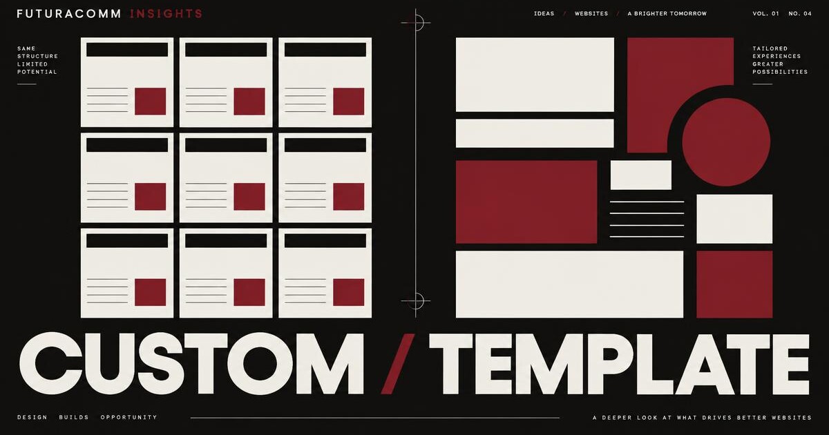 Editorial cover for Custom Website vs. Template: What an Established Business Is Actually Buying